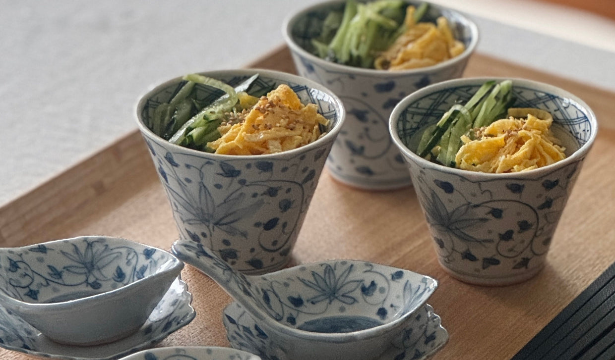 染付花唐草コーディネート　