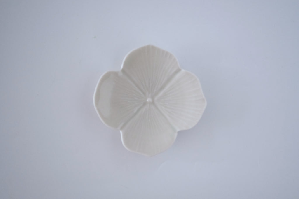 灰青釉紫陽花小皿