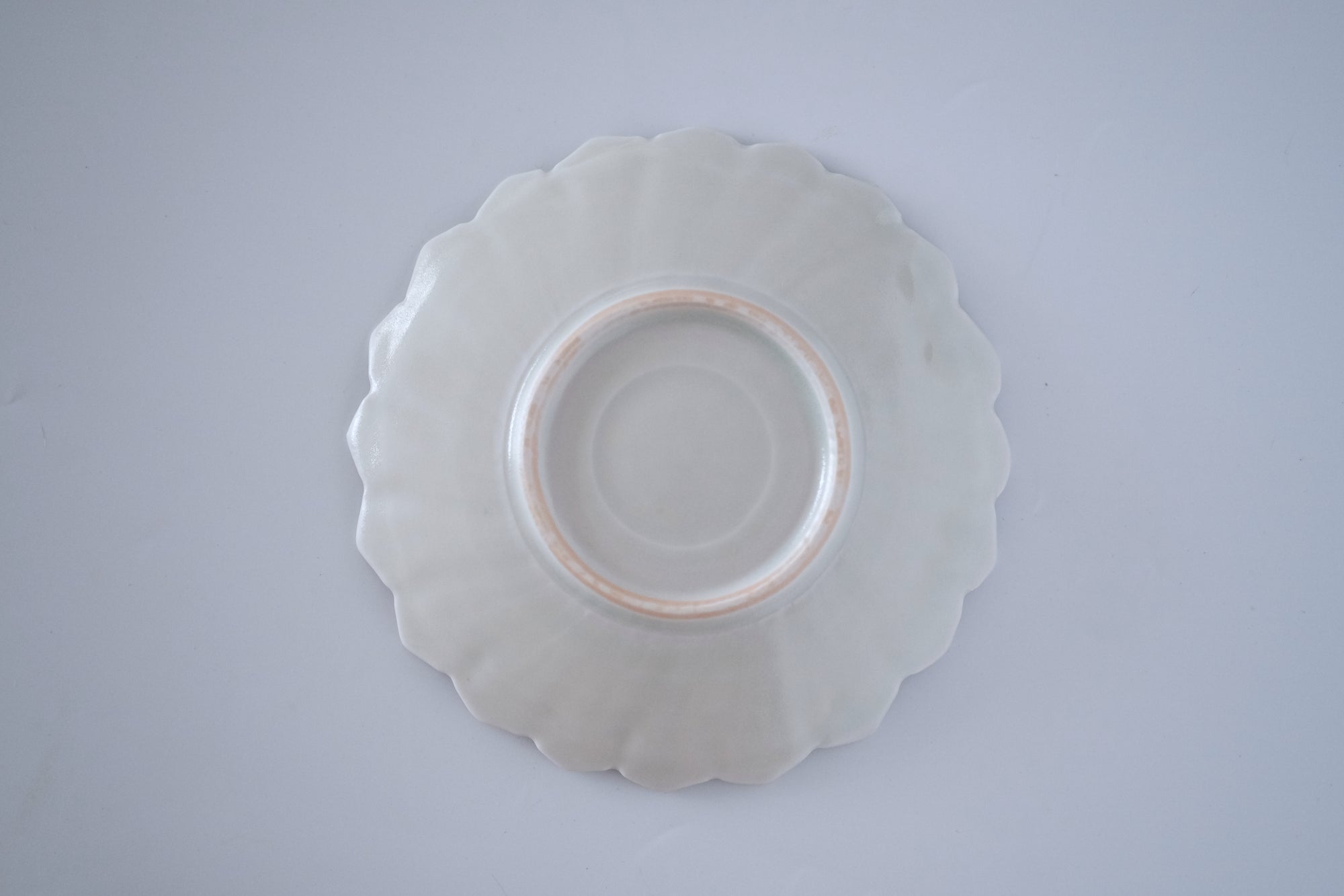 灰青釉ダリア五寸皿