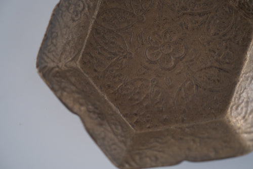 ブロンズ秞花七宝四寸皿