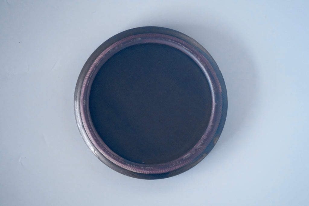 ブロンズ釉六寸皿
