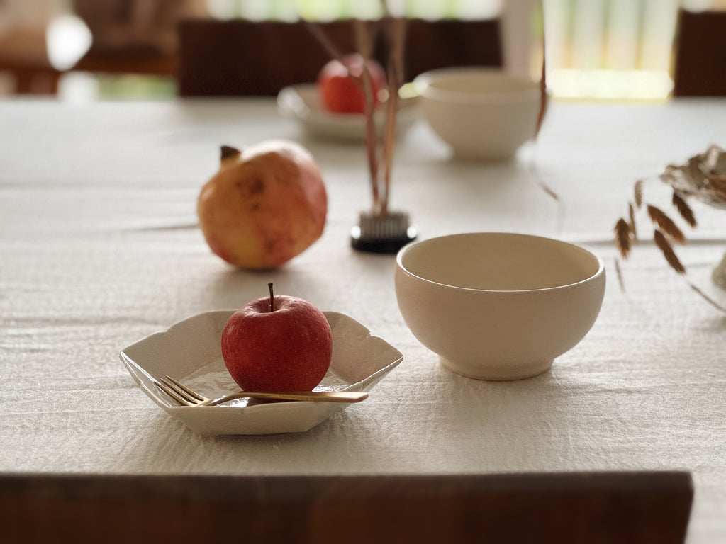 灰蓝色珐琅彩五英寸盘子