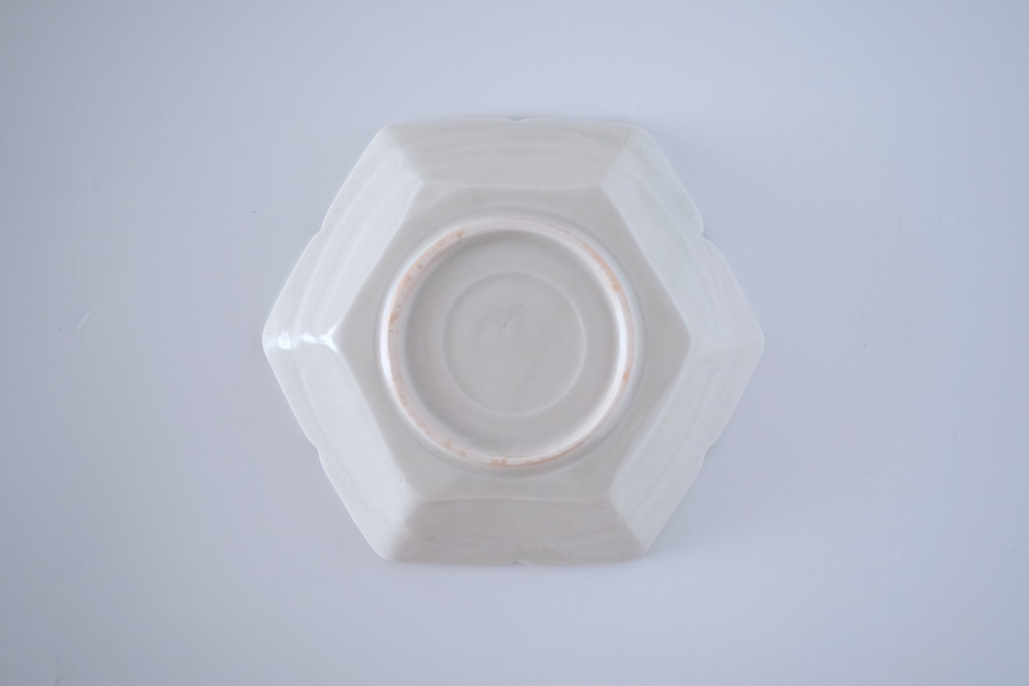 灰青秞花七宝五寸皿