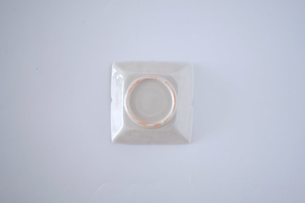 Ash-blue shippo square mini plate