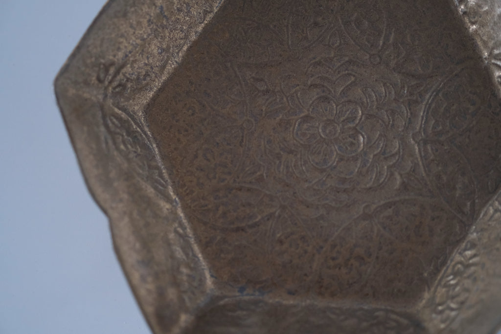 ブロンズ秞花七宝五寸皿