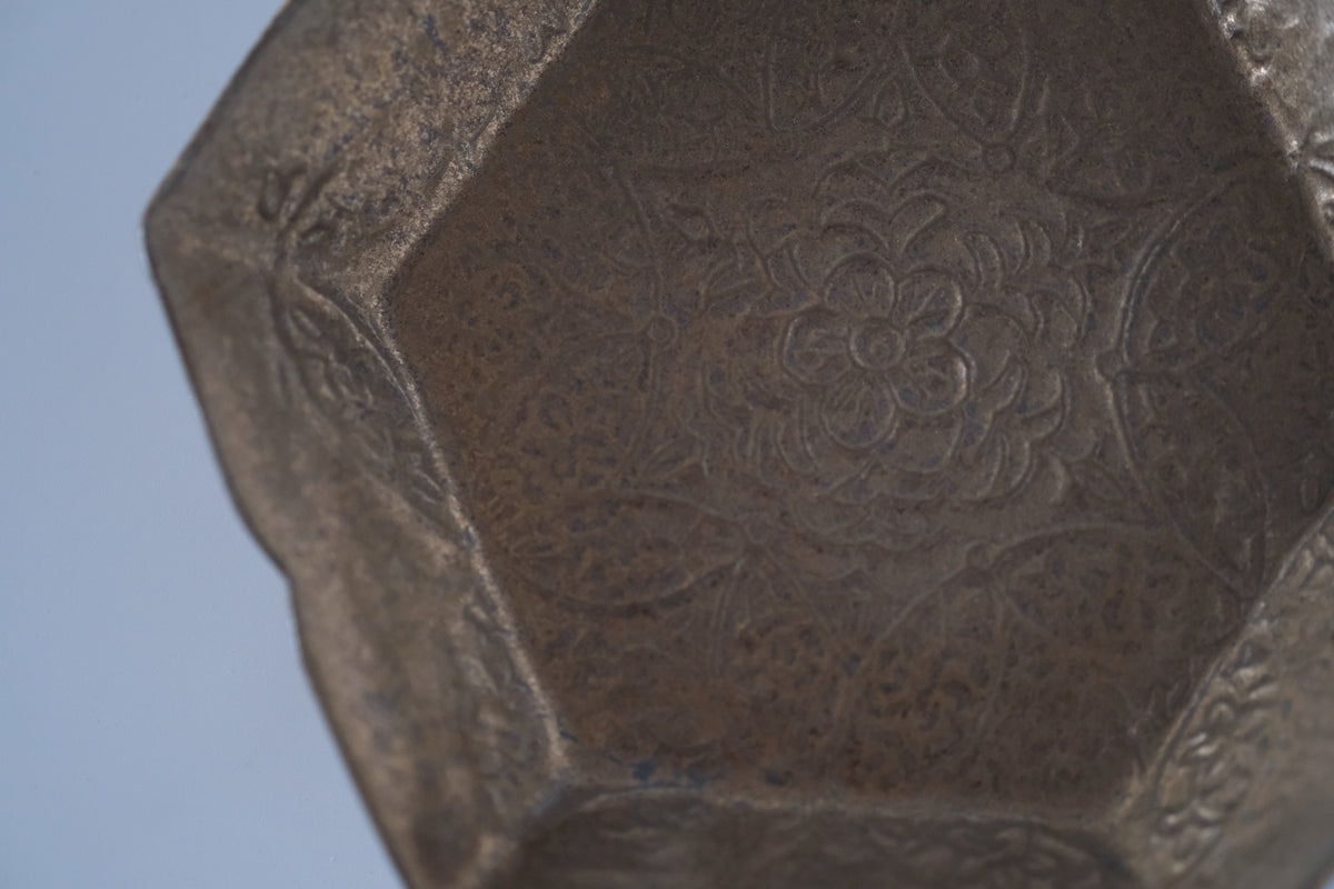 ブロンズ秞花七宝五寸皿