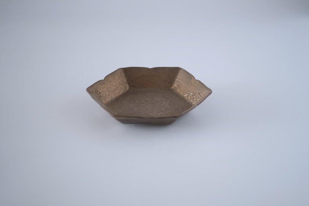 ブロンズ秞花七宝五寸皿