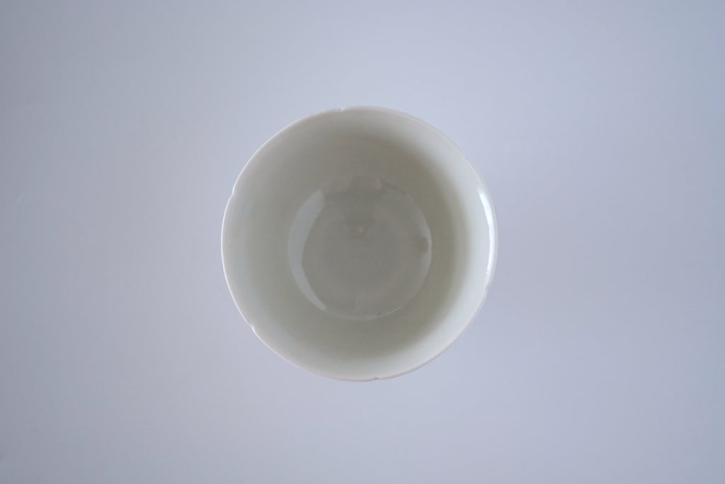 灰青秞花七宝碗