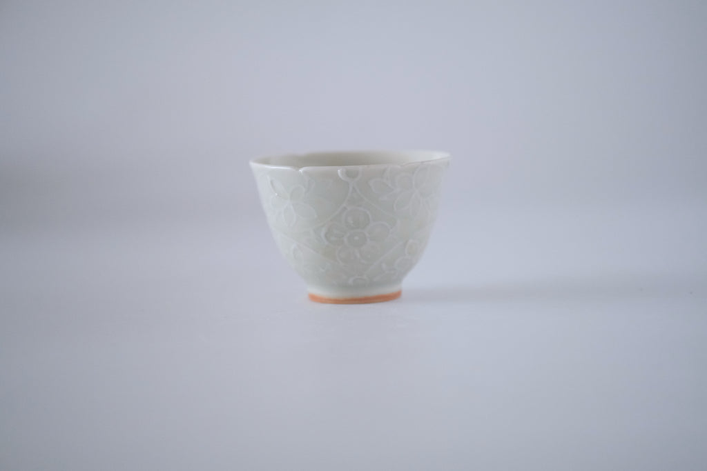 灰青秞花七宝杯