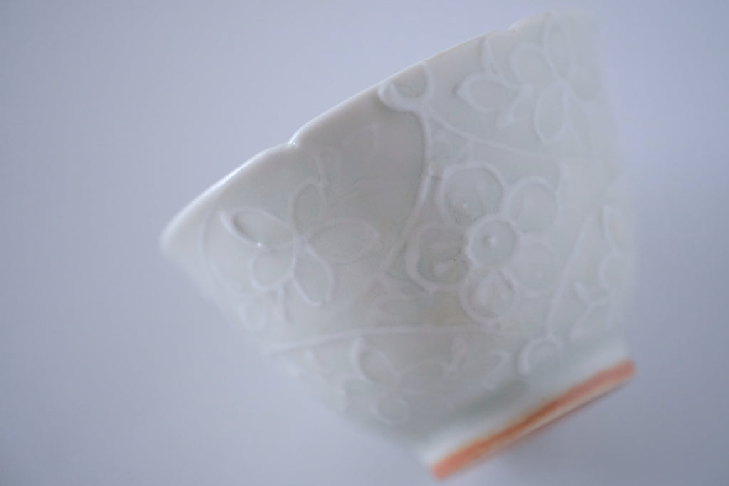 灰青秞花七宝杯