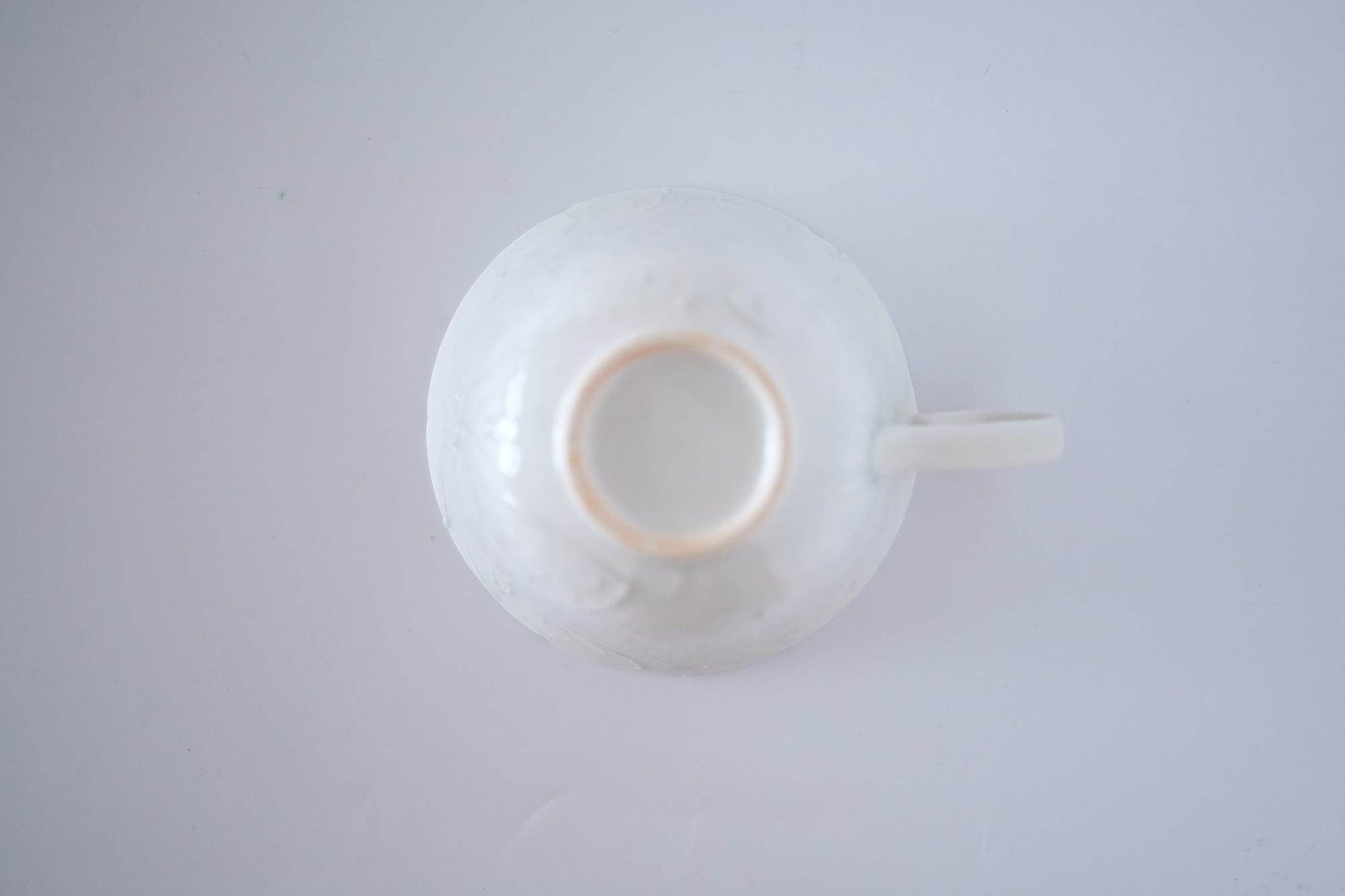 灰青秞花七宝コーヒーカップ