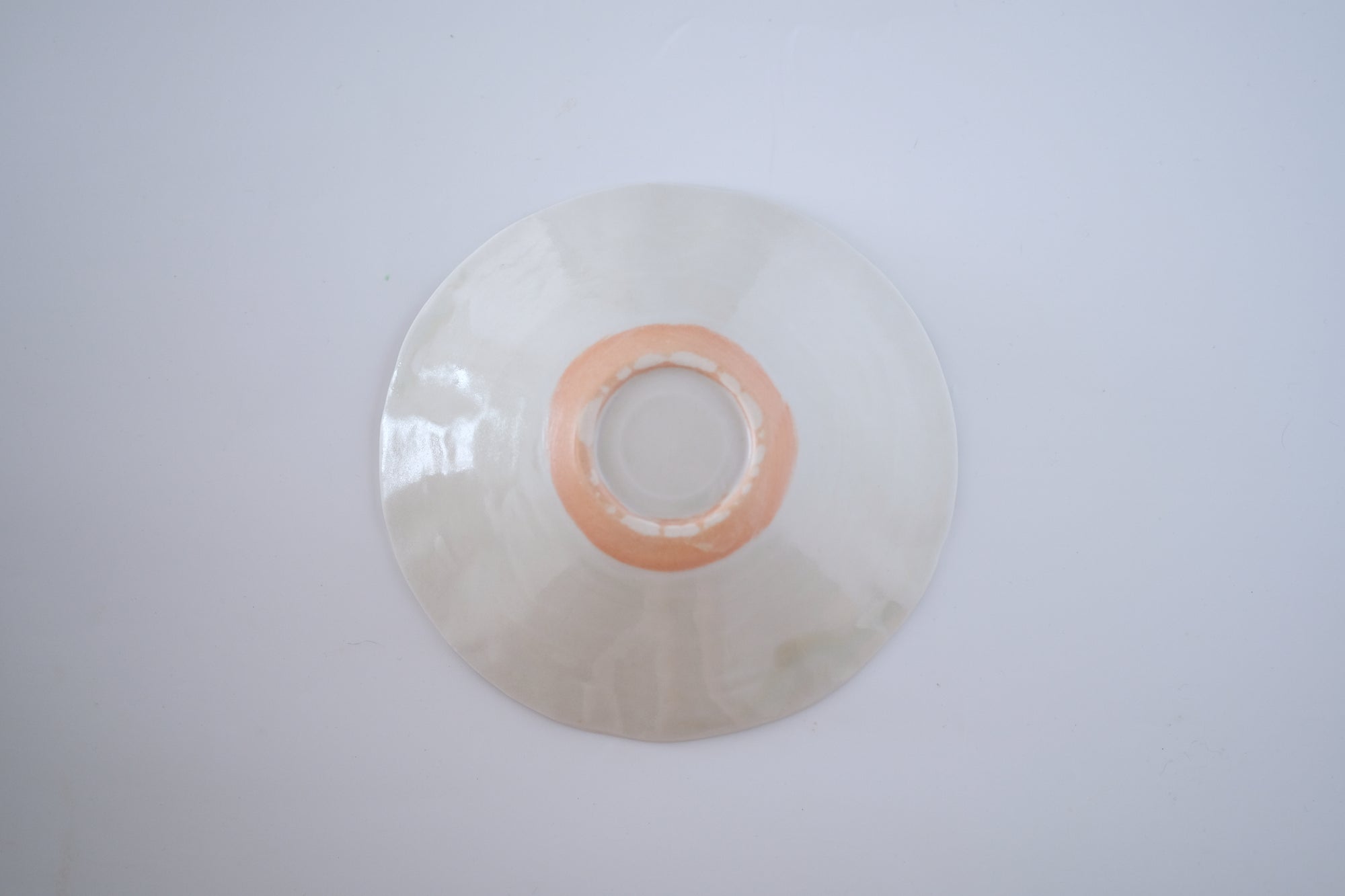 灰青釉蓮の葉五寸鉢