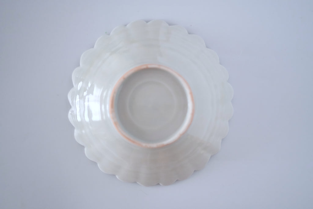 Ash-blue glazed chrysanthemum five-inch bowl