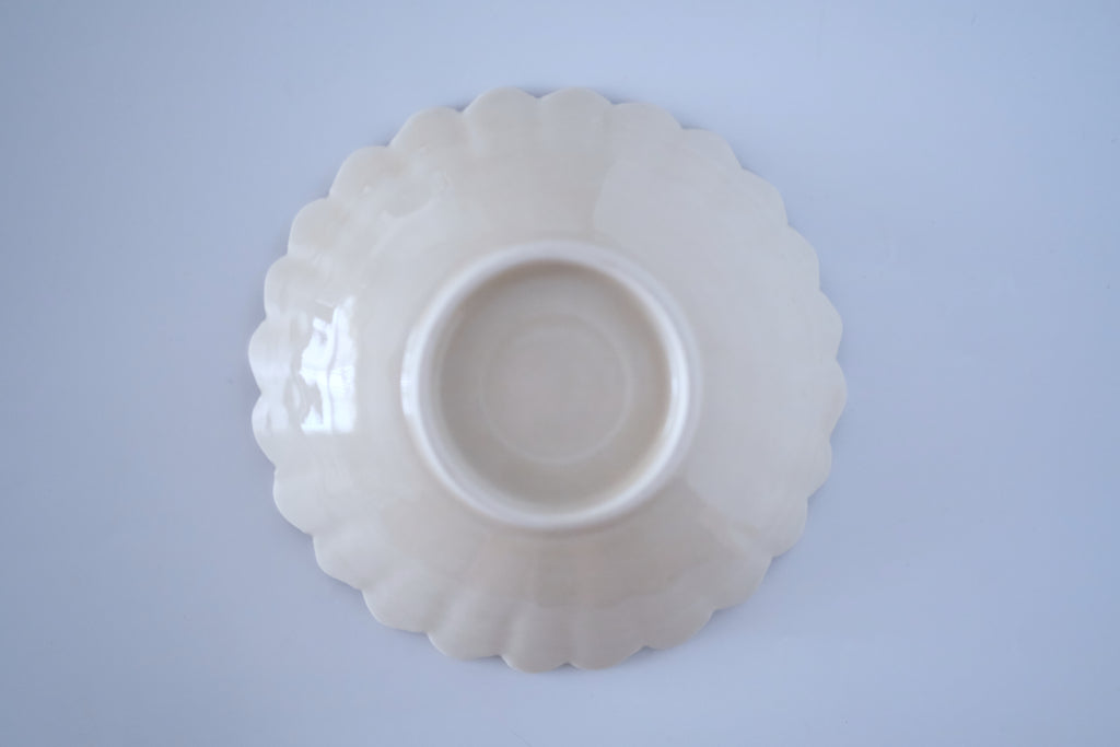 Ash amber glazed chrysanthemum five-inch bowl