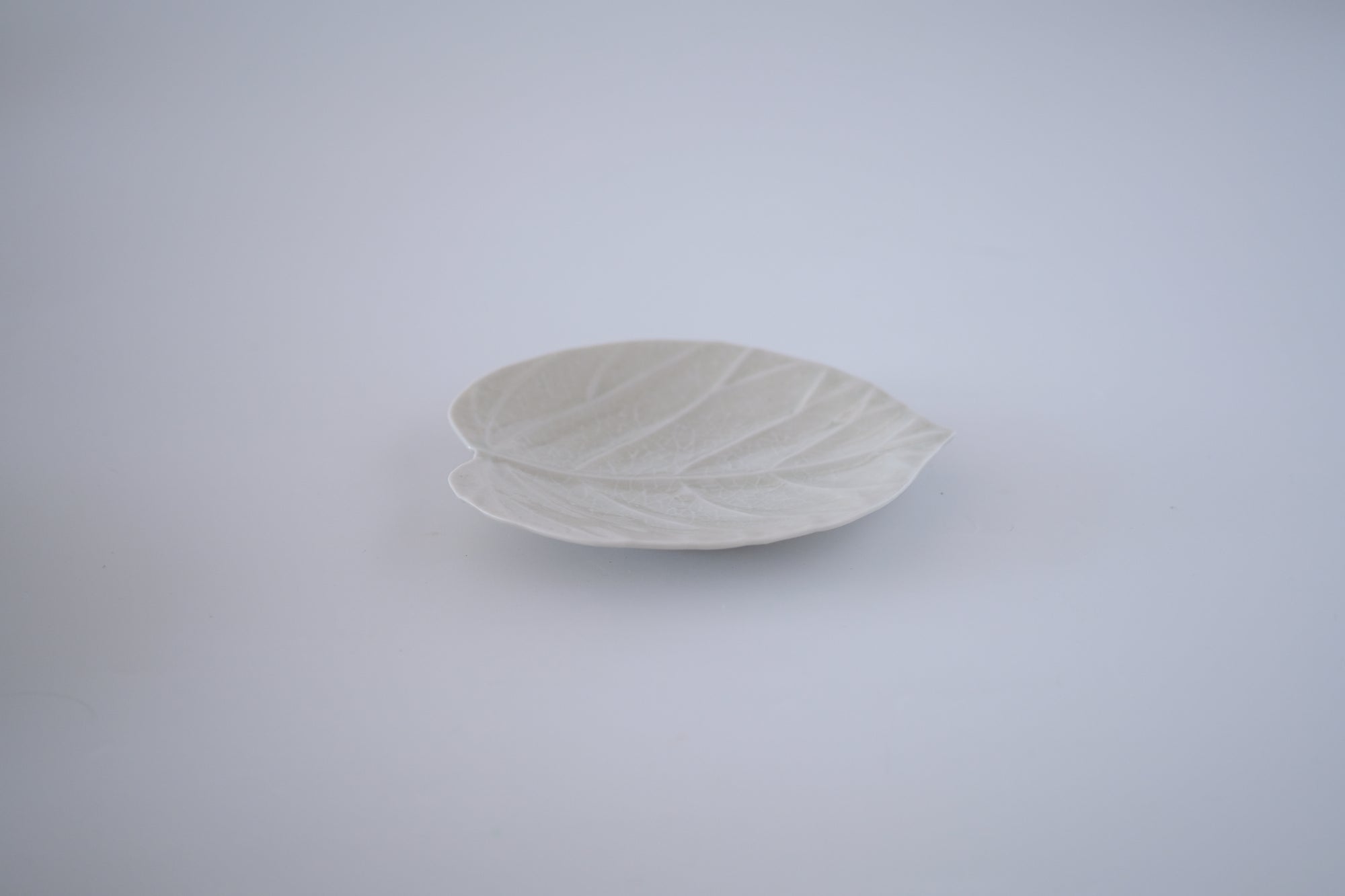 灰青釉ウンベラータ五寸皿